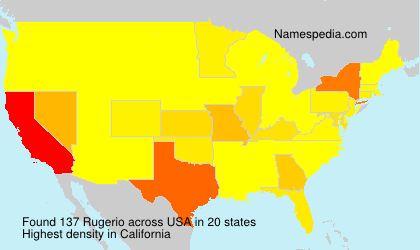 Surname Rugerio in USA Surname Rugerio in USA
