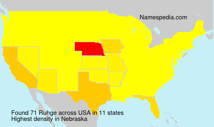 Surname Ruhge in USA Surname Ruhge in USA