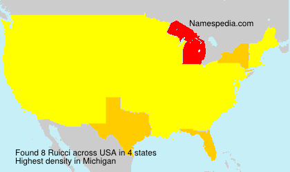 Surname Ruicci in USA Surname Ruicci in USA