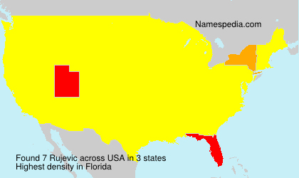 Surname Rujevic in USA