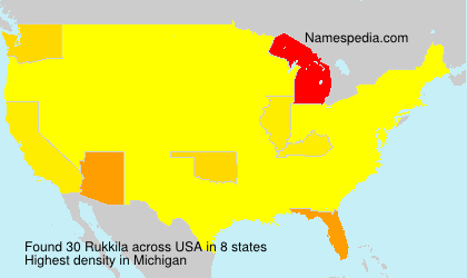Surname Rukkila in USA Surname Rukkila in USA