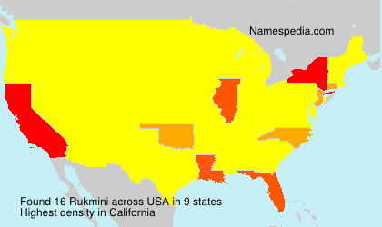 Surname Rukmini in USA Surname Rukmini in USA