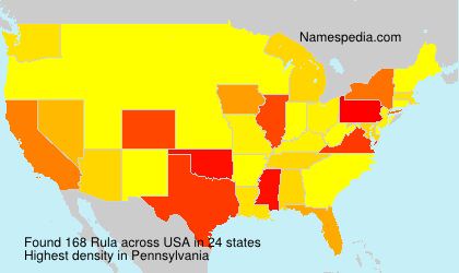 Surname Rula in USA Surname Rula in USA