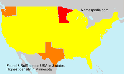 Surname Rulff in USA Surname Rulff in USA