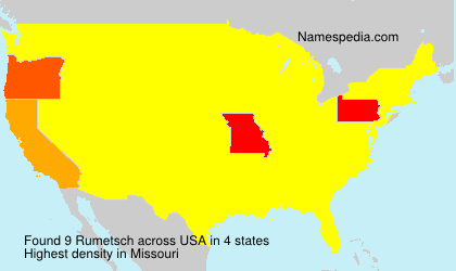 Surname Rumetsch in USA Surname Rumetsch in USA