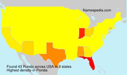 Surname Runda in USA Surname Runda in USA