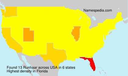 Surname Runhaar in USA Surname Runhaar in USA
