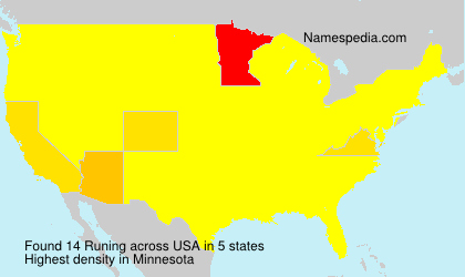 Surname Runing in USA Surname Runing in USA