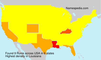 Surname Runis in USA Surname Runis in USA