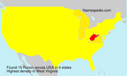 Surname Runon in USA Surname Runon in USA