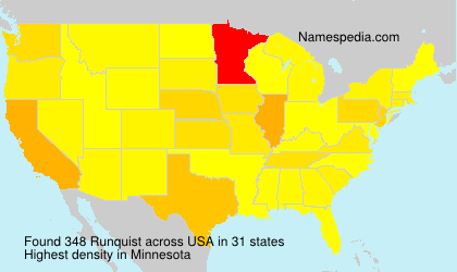 Surname Runquist in USA Surname Runquist in USA