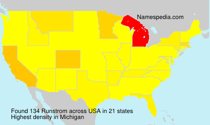 Surname Runstrom in USA Surname Runstrom in USA