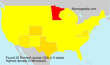 Surname Runtsch in USA Surname Runtsch in USA