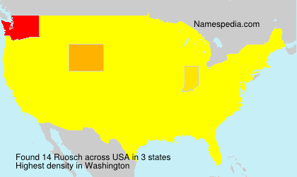 Surname Ruosch in USA Surname Ruosch in USA