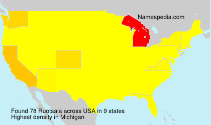 Surname Ruotsala in USA Surname Ruotsala in USA
