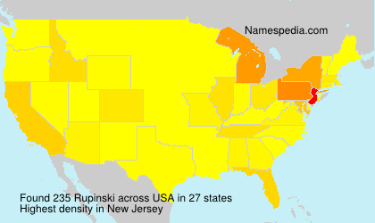 Surname Rupinski in USA Surname Rupinski in USA