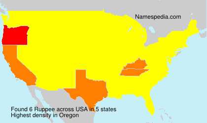 Surname Ruppee in USA