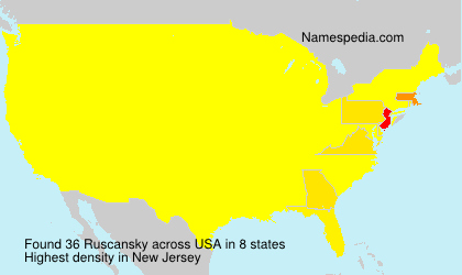Surname Ruscansky in USA Surname Ruscansky in USA