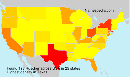 Surname Ruscher in USA Surname Ruscher in USA