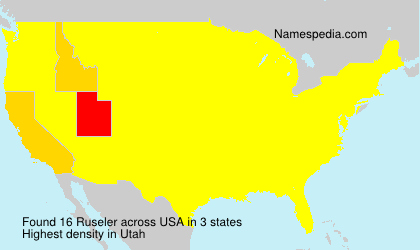 Surname Ruseler in USA Surname Ruseler in USA