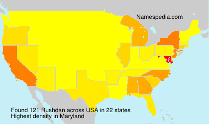 Surname Rushdan in USA Surname Rushdan in USA