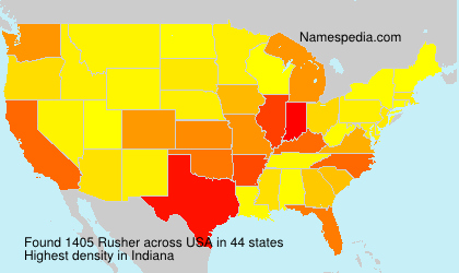 Surname Rusher in USA Surname Rusher in USA