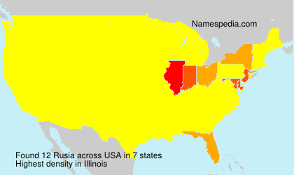 Surname Rusia in USA Surname Rusia in USA