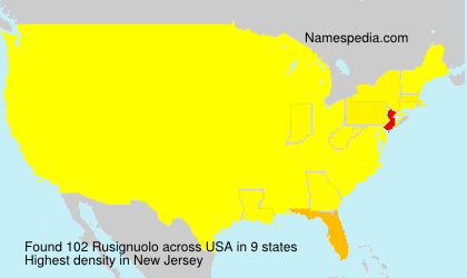Surname Rusignuolo in USA Surname Rusignuolo in USA
