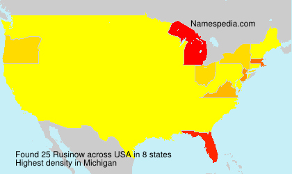 Surname Rusinow in USA Surname Rusinow in USA