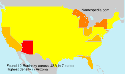 Surname Rusinsky in USA Surname Rusinsky in USA