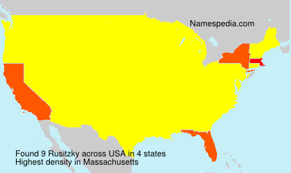 Surname Rusitzky in USA Surname Rusitzky in USA