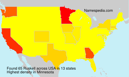 Surname Ruskell in USA Surname Ruskell in USA