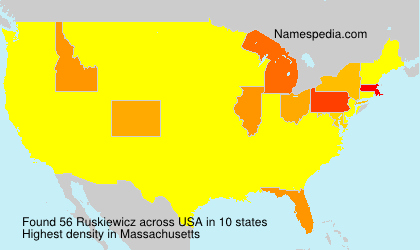 Surname Ruskiewicz in USA Surname Ruskiewicz in USA