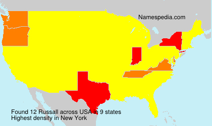 Surname Russall in USA Surname Russall in USA