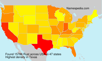 Surname Rust in USA Surname Rust in USA
