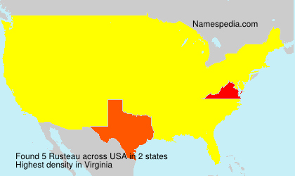 Surname Rusteau in USA Surname Rusteau in USA