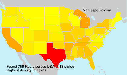 Surname Rusty in USA Surname Rusty in USA
