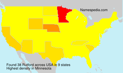 Surname Rutford in USA Surname Rutford in USA
