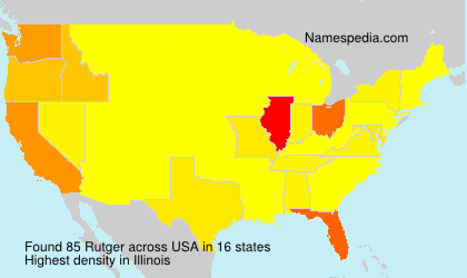 Surname Rutger in USA Surname Rutger in USA