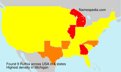 Surname Ruthia in USA Surname Ruthia in USA