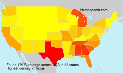 Surname Ruthledge in USA Surname Ruthledge in USA