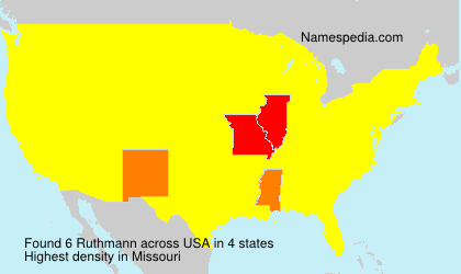 Surname Ruthmann in USA Surname Ruthmann in USA