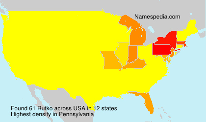 Surname Rutko in USA Surname Rutko in USA