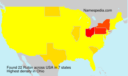 Surname Ruton in USA Surname Ruton in USA