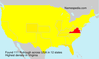 Surname Rutrough in USA Surname Rutrough in USA