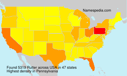 Surname Rutter in USA Surname Rutter in USA