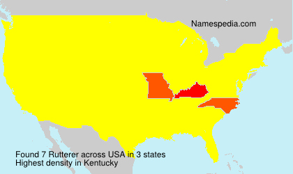 Surname Rutterer in USA Surname Rutterer in USA