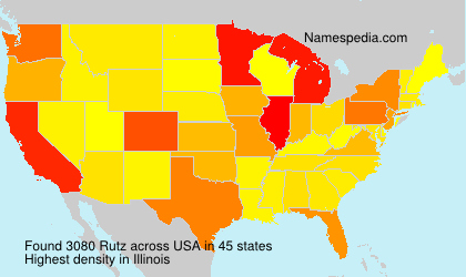 Surname Rutz in USA