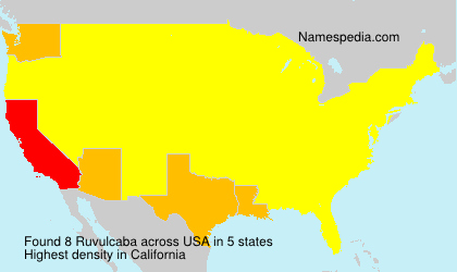 Surname Ruvulcaba in USA Surname Ruvulcaba in USA