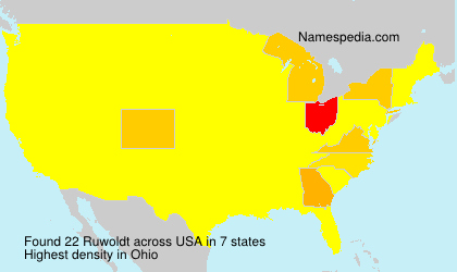 Surname Ruwoldt in USA Surname Ruwoldt in USA